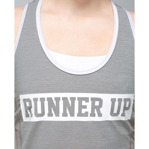 Lululemon Runner Up Tank
Heathered Medium Grey / Wee Stripe White Silver Spoon - Picture 4 of 16